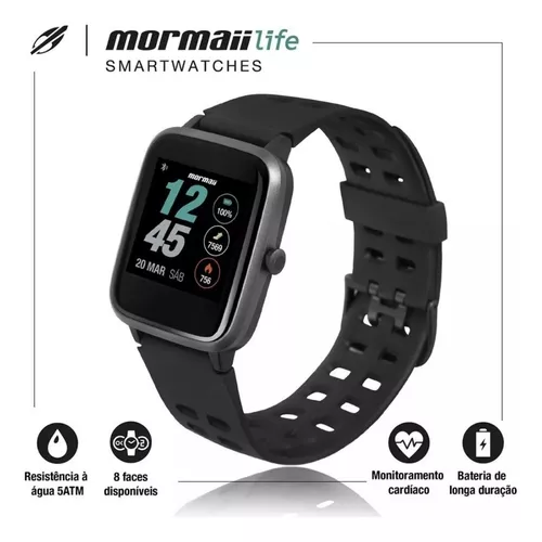 Relógio Smartwatch Mormaii Life Digital Masculino Feminino