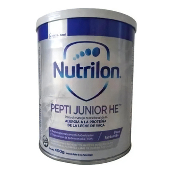 Leche de fórmula en polvo Nutricia Bagó Nutrilon Pepti Junior HE lata de 400g