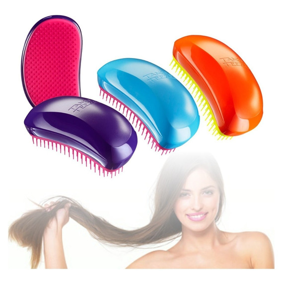 ¡ Cepillo Cabello Morado Tangle Teezer Desenrredante Salon !