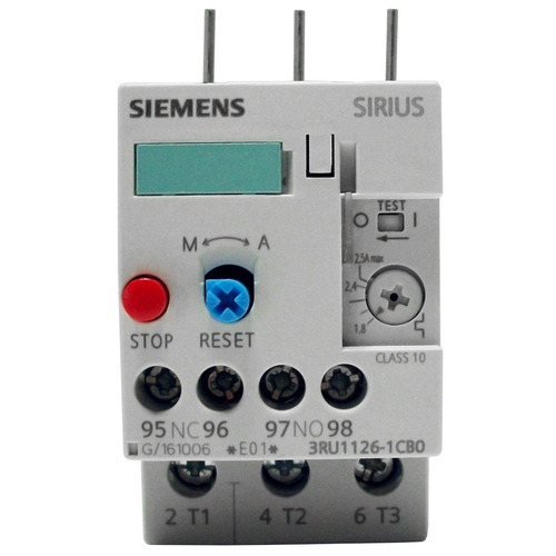 Rele Termico P/ Contactor Siemens S0 1.8 - 2.5 Amperes