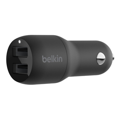 Cargador Belkin De Auto 12v Boost 4.8a Doble Usb Ccb001btbk