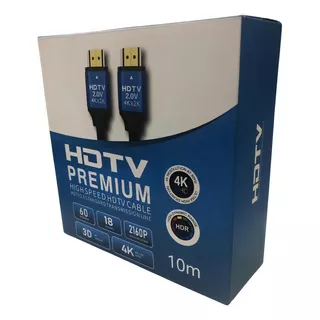 Cabo Hdmi 10m Blindado 2.0 Ethernet 10 Metros 4k 3d 2160p