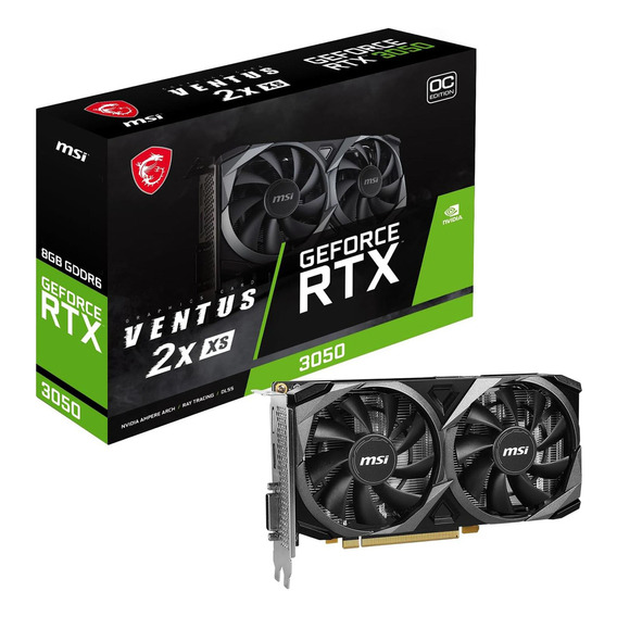 Tarjeta De Video Msi Geforce Rtx 3050 Ventus 2x Xs Oc 8gb Gddr6