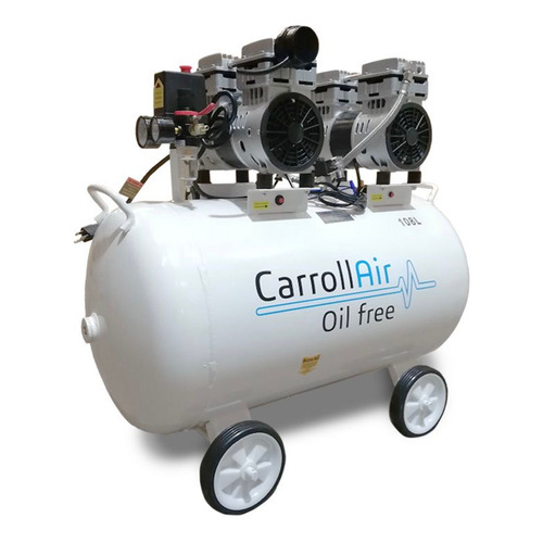 Compresor de aire eléctrico Carroll CAR-HSUD750X2X108L monofásico 108L 2hp 110V blanco