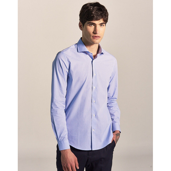 Camisa Laida, Vestir, Hombre, Slim Fit, 100% Algodón, Equus