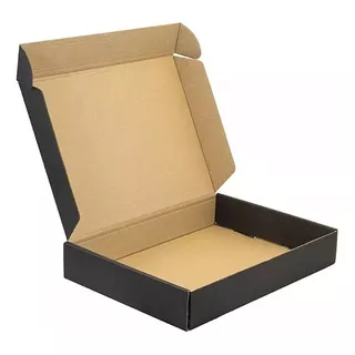 10 Cajas Autoarmable 30x21,5x5 Color Negro 