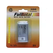 Batería 9v Fulltotal Recargable 083-3071 Rectangular 1 Unidad