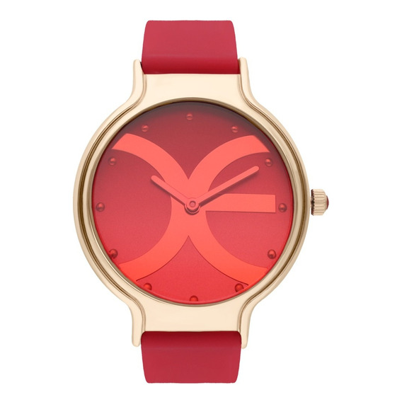 Reloj Análogo Cloe Redondo Para Mujer Extensible Silicón