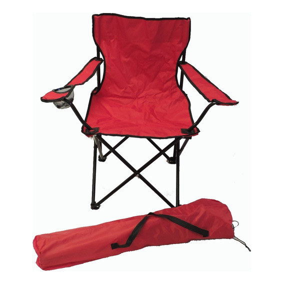 Resel Pack De 7 Sillas Plegables Tipo Camping Para Exterior Color Rojo