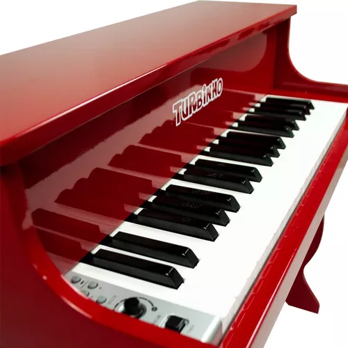 PIANO INFANTIL ELETRICO TURBINHO VERMELHO E-PIANO-RD - PIANO, pianinho  infantil 