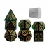 Lucky-m Fan Dice Dnd Set, Dados De Cristal Poliédrico D&d Pa