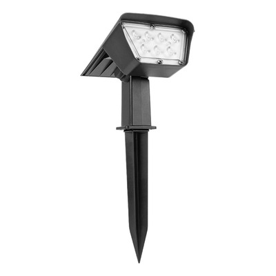Estaca Led Solar 2w 6500k Ip65 Apto Exterior Negro