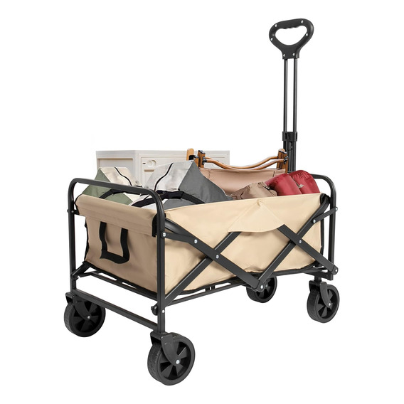 Carrito Vagon Plegable De Carga Multiusos Con Ruedas Camping