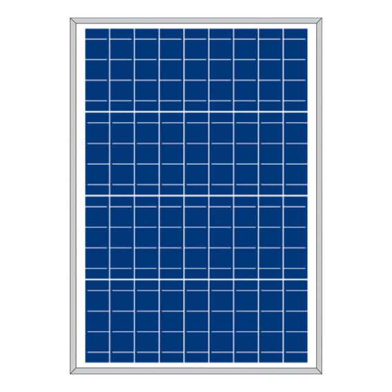Panel Solar Plm-040-p-36 40w Paneles Solares Fema Color Azul