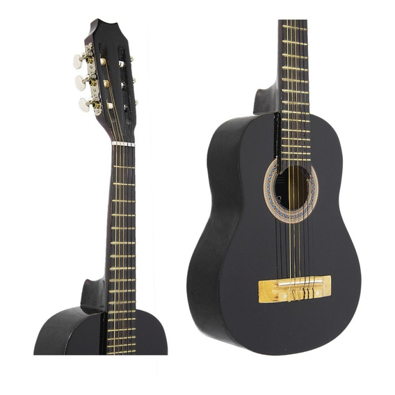 Guitarra Criolla Negra Ramallo Proto4-1ne Para Niño