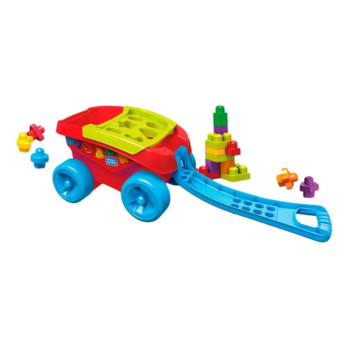 Carro Vagón Mega Bloks First Builders Sorteador Fisher Price