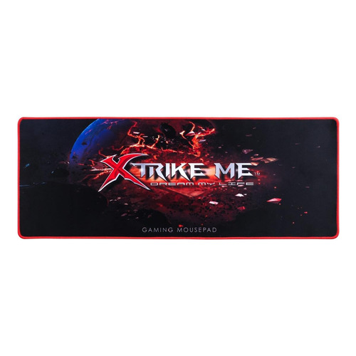 Mouse Pad gamer Xtrike Me MP-204 de goma 295mm x 770mm x 3mm negro