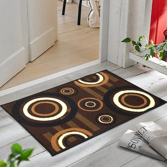 Alfombra Tapete Pie De Cama - Entrada Moderno 50 X 80cms