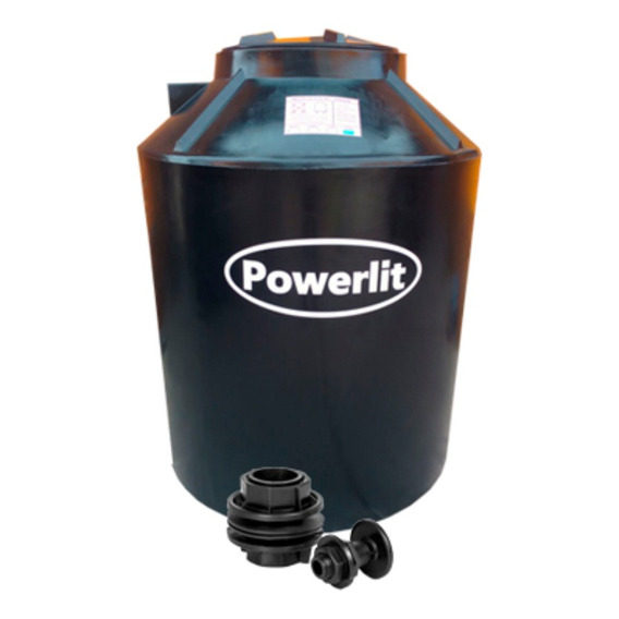 Tanque de agua Powerlit Bicapa vertical polietileno 1000L de 132 cm x 105 cm