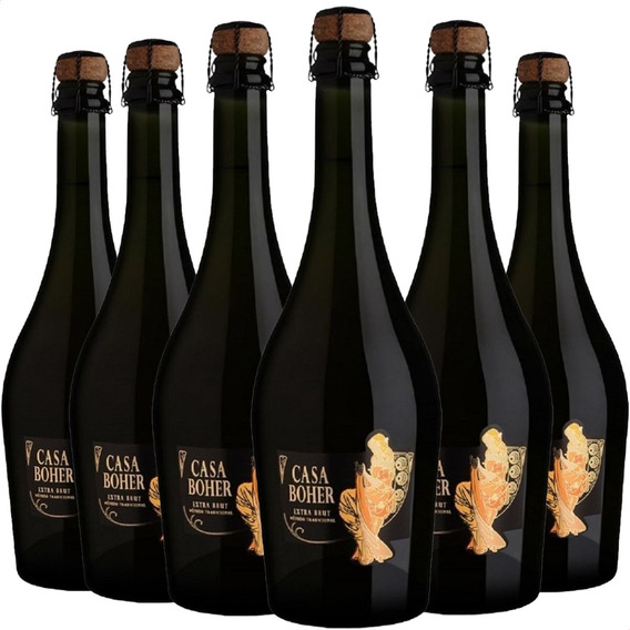 Champagne Casa Boher Extra Brut Rosell Boher - Pack X6 Unid