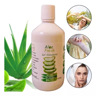 Puro Gel De Aloe Vera 100% Natural E Orgânico 500g (babosa)