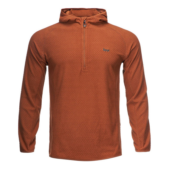 Poleron Hombre Lippi Jacaranda Nano-f 14 Zip Hoody Terracota