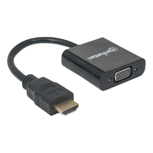 Convertidor Hdmi A Vga Manhattan 151467, Negro