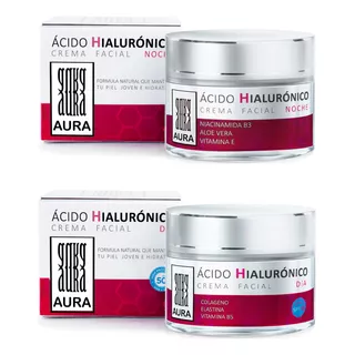 Kit Acido Hialuronico Cuidado Facial Crema De Día + De Noche