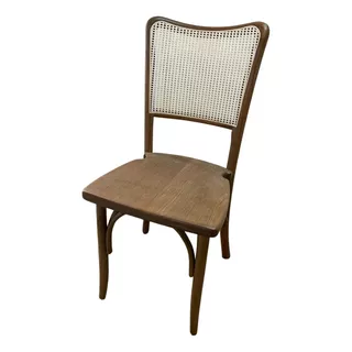 1 Cadeira Liz Empilhável Palha Tela Indiana Madeira Rustica 