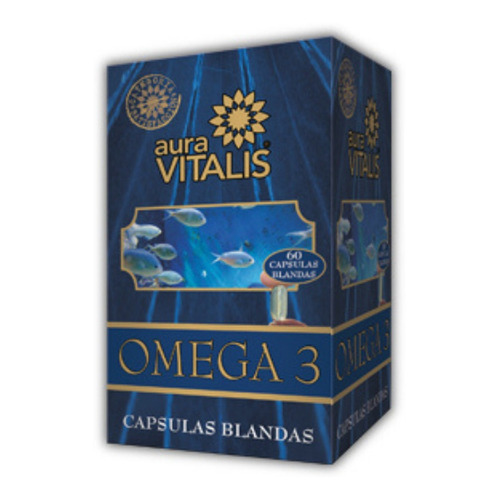 Omega 3 Aura Vitalis 60 Cápsulas Blandas