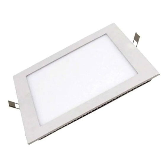 Panel Plafon Led Empotrable Embutir Cuadrado 6w 220v X 10