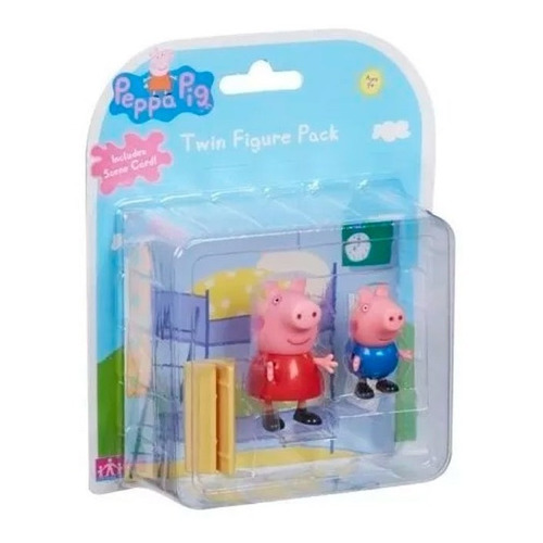 Figura de acción  Peppa Pig Peppa Pig Peppa y George de Caffaro Peppa Pig