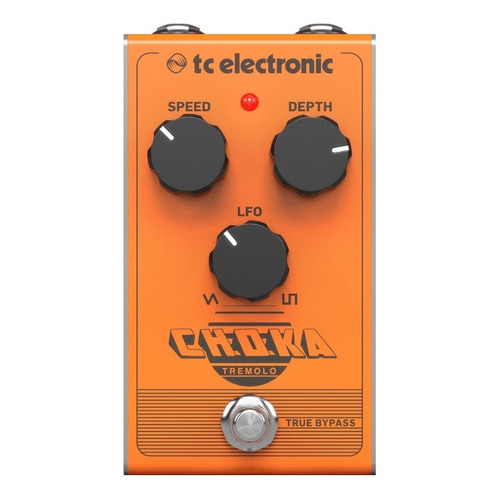Tc Electronic Choka Pedal Efecto Tremolo Para Guitarra Color Naranja claro