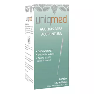 Agulhas Para Acupuntura  Blister Caixa 100 Unidades Uniqmed