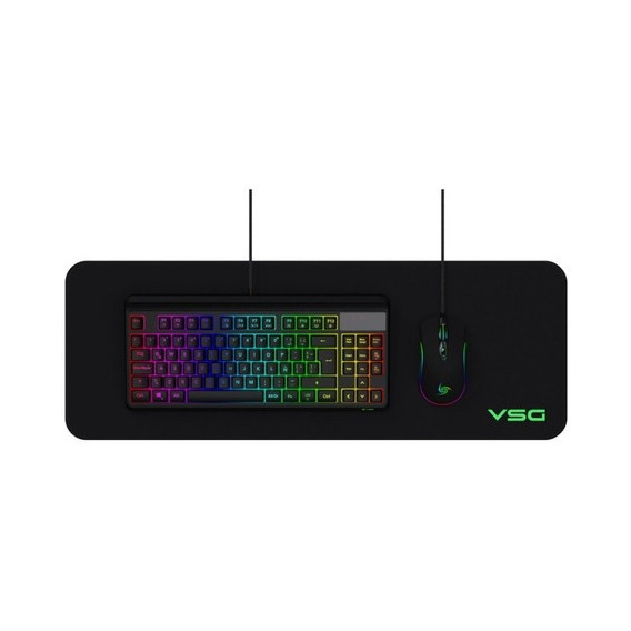 Combo Vsg Pyxis Teclado + Mouse + Pad Mouse / Vg-bl099-blk