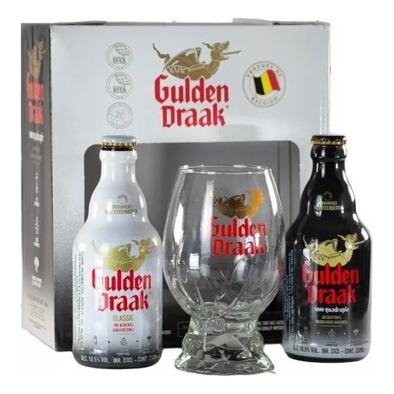 Cerveza Gulden Draak + Copa - mL a $108