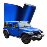 5 Metros Vinil Azul Mate Cromo Autoelite Car Wrap Films