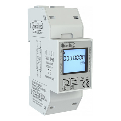 Kit C/ 5 Medidor  Kwh Monofasico 220vca 100a Com Reset