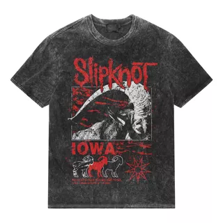 Camiseta Slipknot Iowa 666 #3 Acid Wash Rock Activity