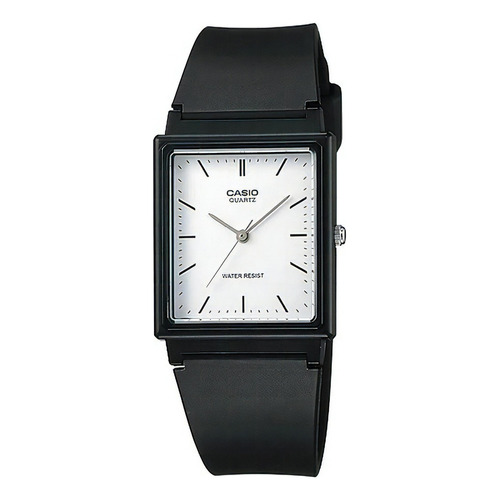 Reloj Casio Mq-27-7e Clásico Para Hombre Color de la correa Negro Color del fondo Blanco