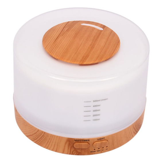 Imback HMJ023 aromatizador vaporizador humidificador madera led 500ml aromatizante cilindrico