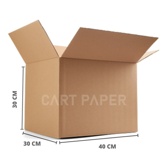 Cajas De Cartón 40x30x30 / Pack 10 Cajas / Cart Paper