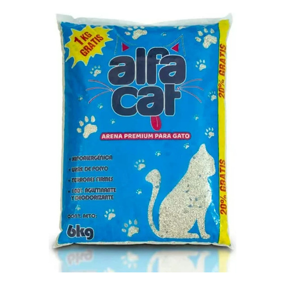 Alfa Cat Arena Para Gato pack de 5 unidades de 6 kg cada una