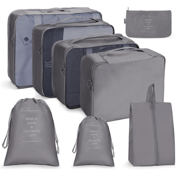 Organizador De Viaje 8 Pcs De Malet Equipaje Impermeable