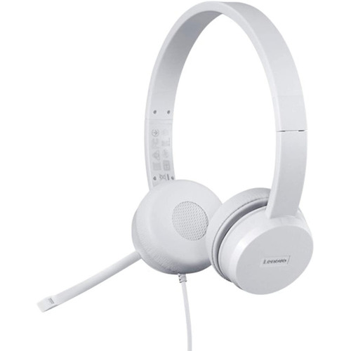 Audifonos Lenovo 110 Stereo Usb 1.8m Blanco