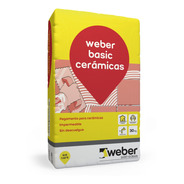 Mezcla Adhesiva Para Cerámicas Pegamento Weber Basic X 30kg