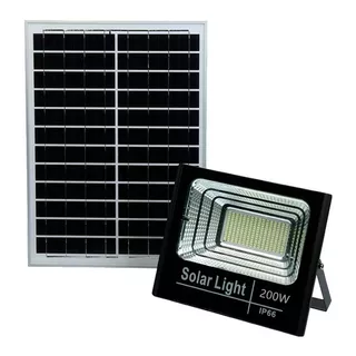 Reflector Led Solar 200w, Uso Exterior, Control Remoto