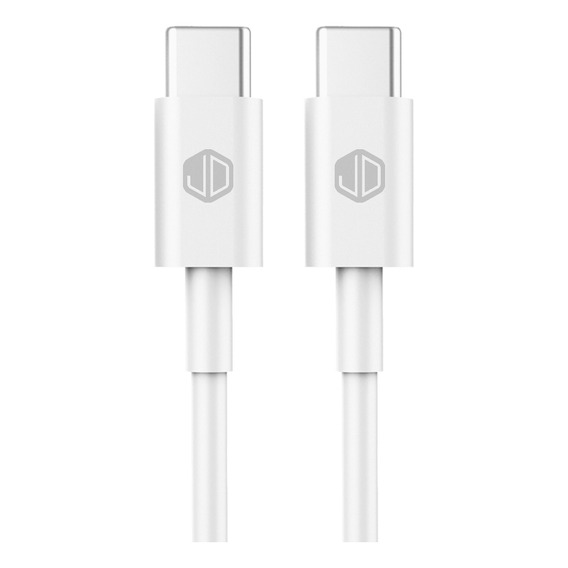 Cable Jd D-68cc Usb C A Usb C Carga Rapida 60w Datos 480mb-* Color Blanco