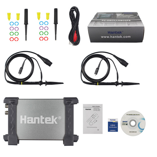Osciloscopio digital Hantek 6022BE gris - 20MHz de ancho de banda con 2 canales