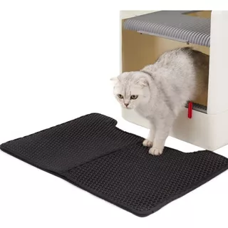 Alfombra Mat Baño Arenero Gato Doblable